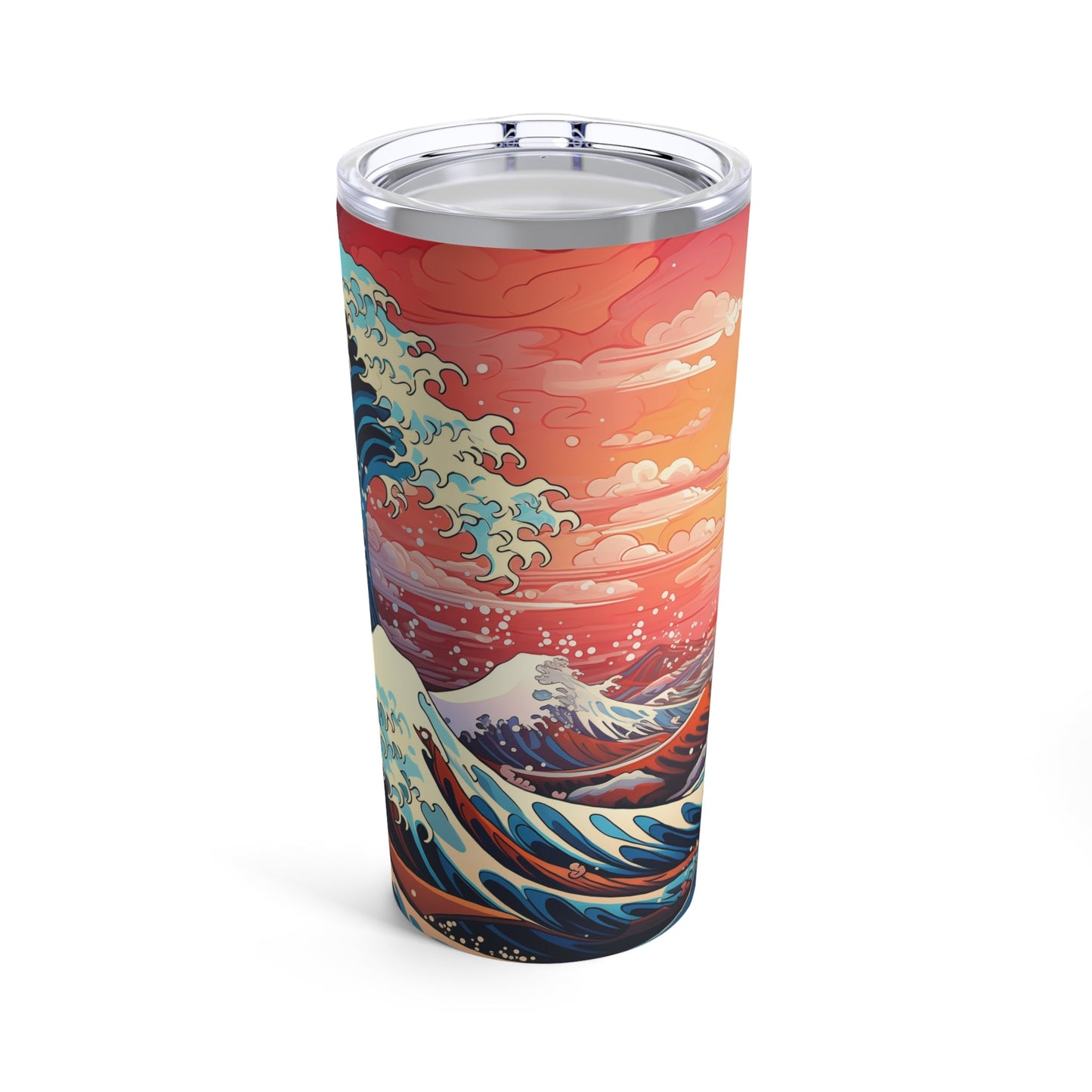 Japanese-inspired Wave Design 20oz Tumbler