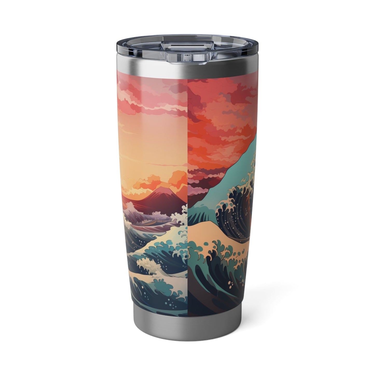 Japanese-inspired Wave Design 20oz Tumbler