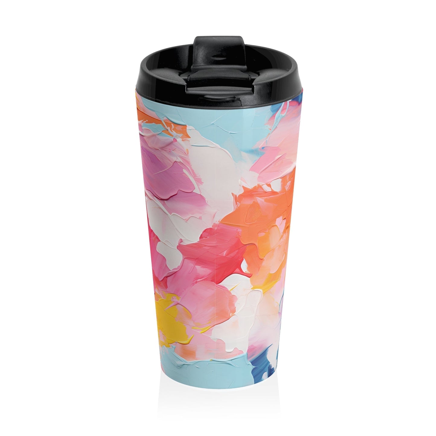 15oz Pastel Pink Abstract Art Design Coffee Mug