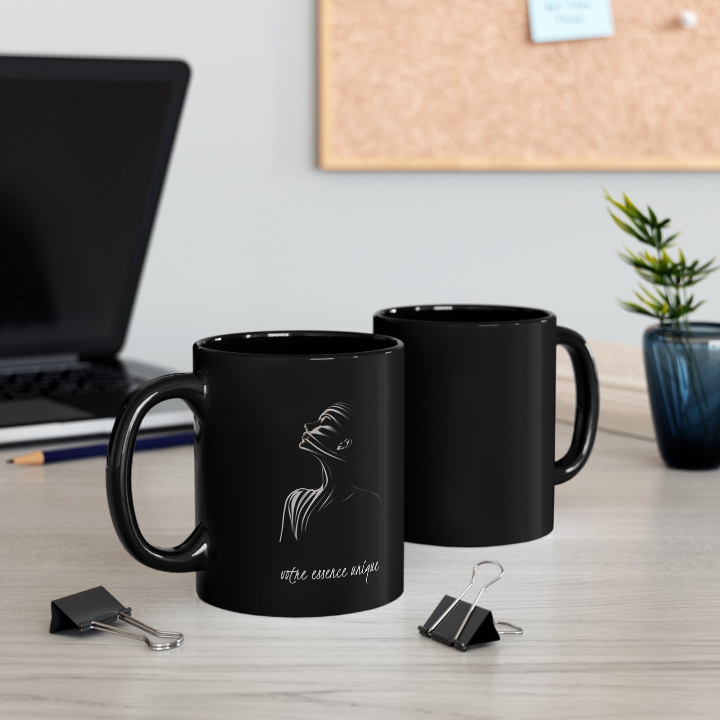 Charming 11 oz Ceramic Coffee Mug Featuring Female Portrait - Ideal Gift for Art Lovers