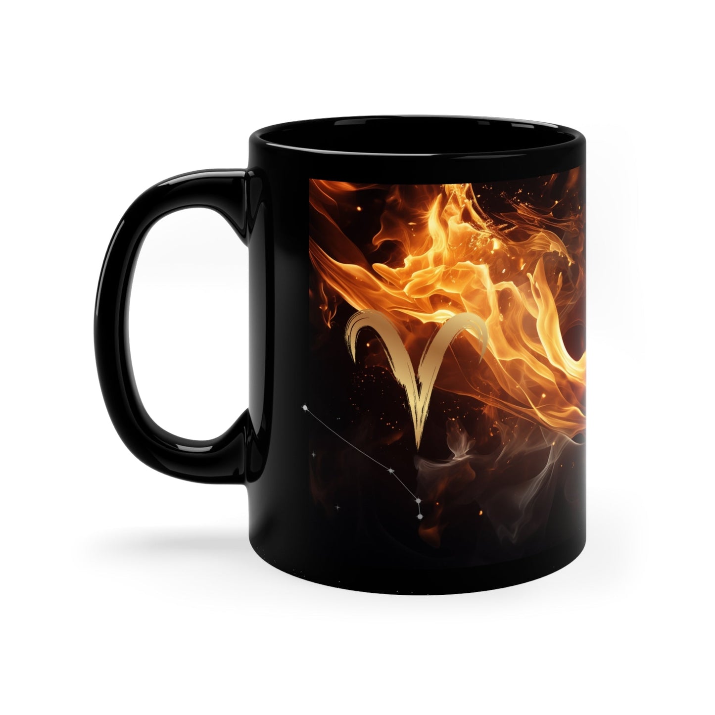 Stylish Aries Zodiac Sign 11oz Custom Mug | Ideal Birthday Gift