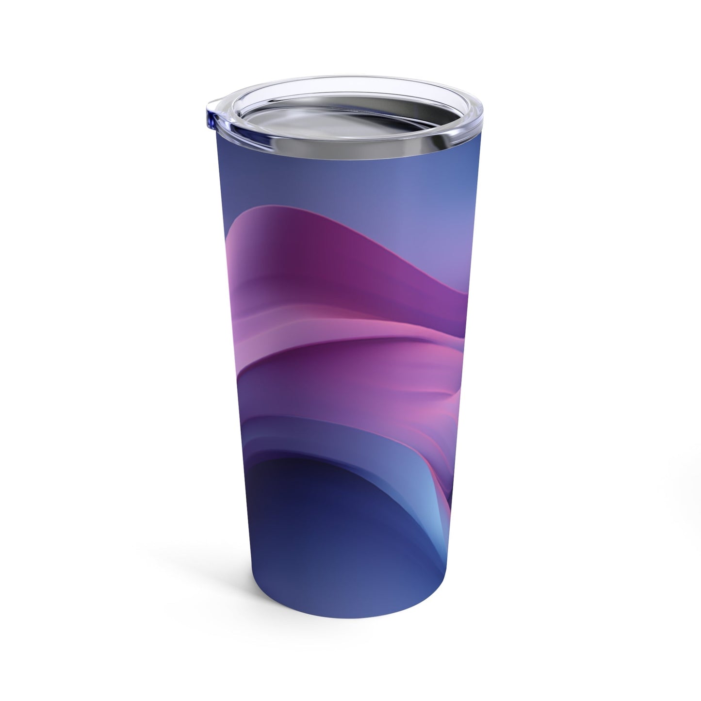 20oz Skinny Tumbler Calm Wavy Purple Gradient Design