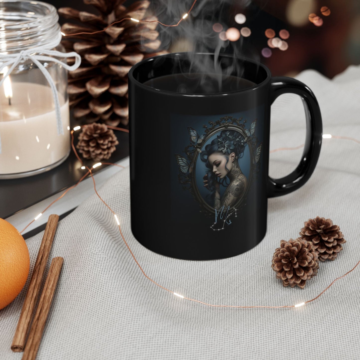 Stylish Scorpio Zodiac Sign 11oz Custom Mug | Ideal Birthday Gift