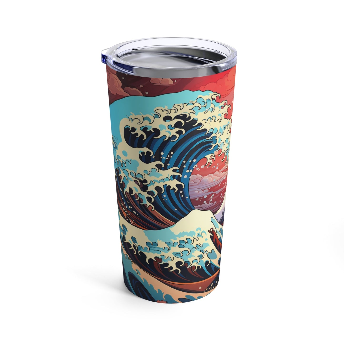 Japanese-inspired Wave Design 20oz Tumbler
