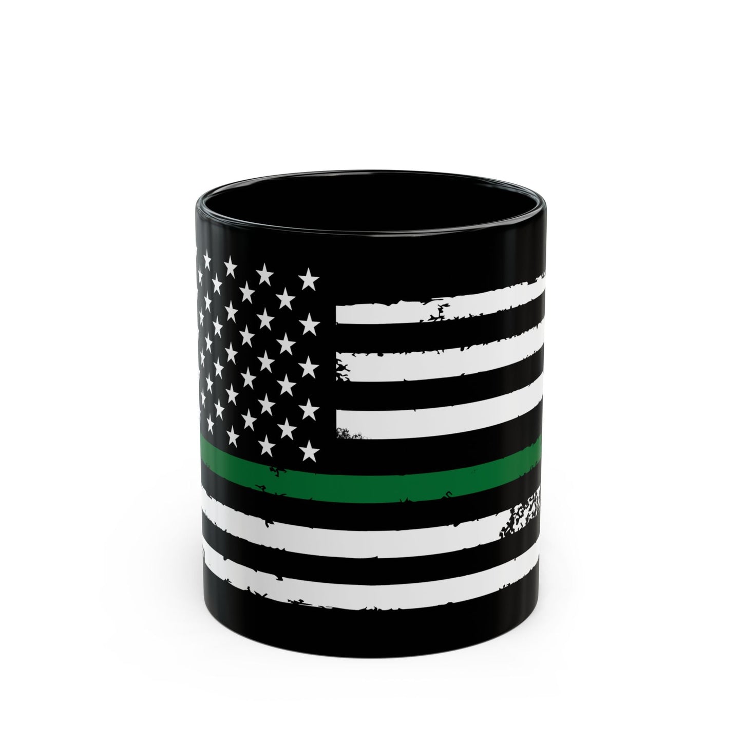 custom military thin green line usa flag coffee mug – perfect gift