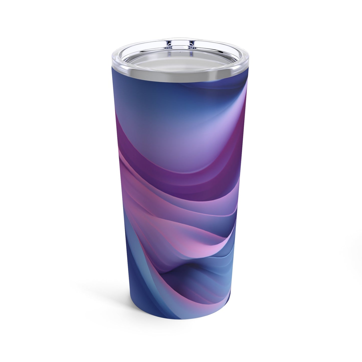 20oz Skinny Tumbler Calm Wavy Purple Gradient Design