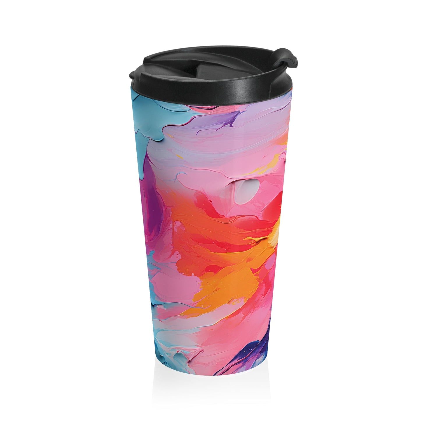 15oz Coffee Mug with Pastel Abstract Design