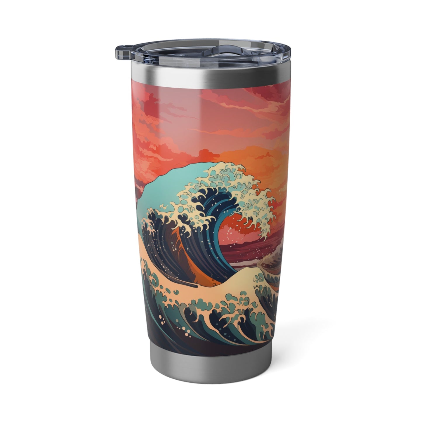 Japanese-inspired Wave Design 20oz Tumbler