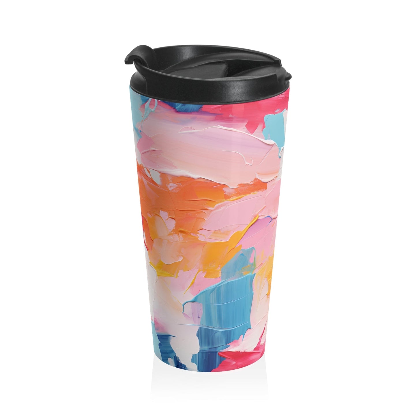15oz Pastel Pink Abstract Coffee Mug
