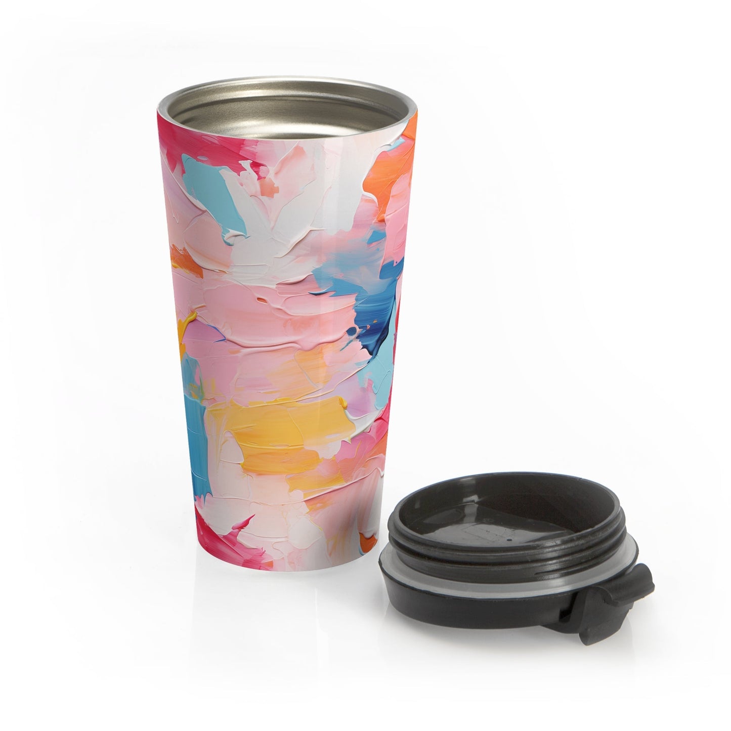 15oz Pastel Pink Abstract Coffee Mug