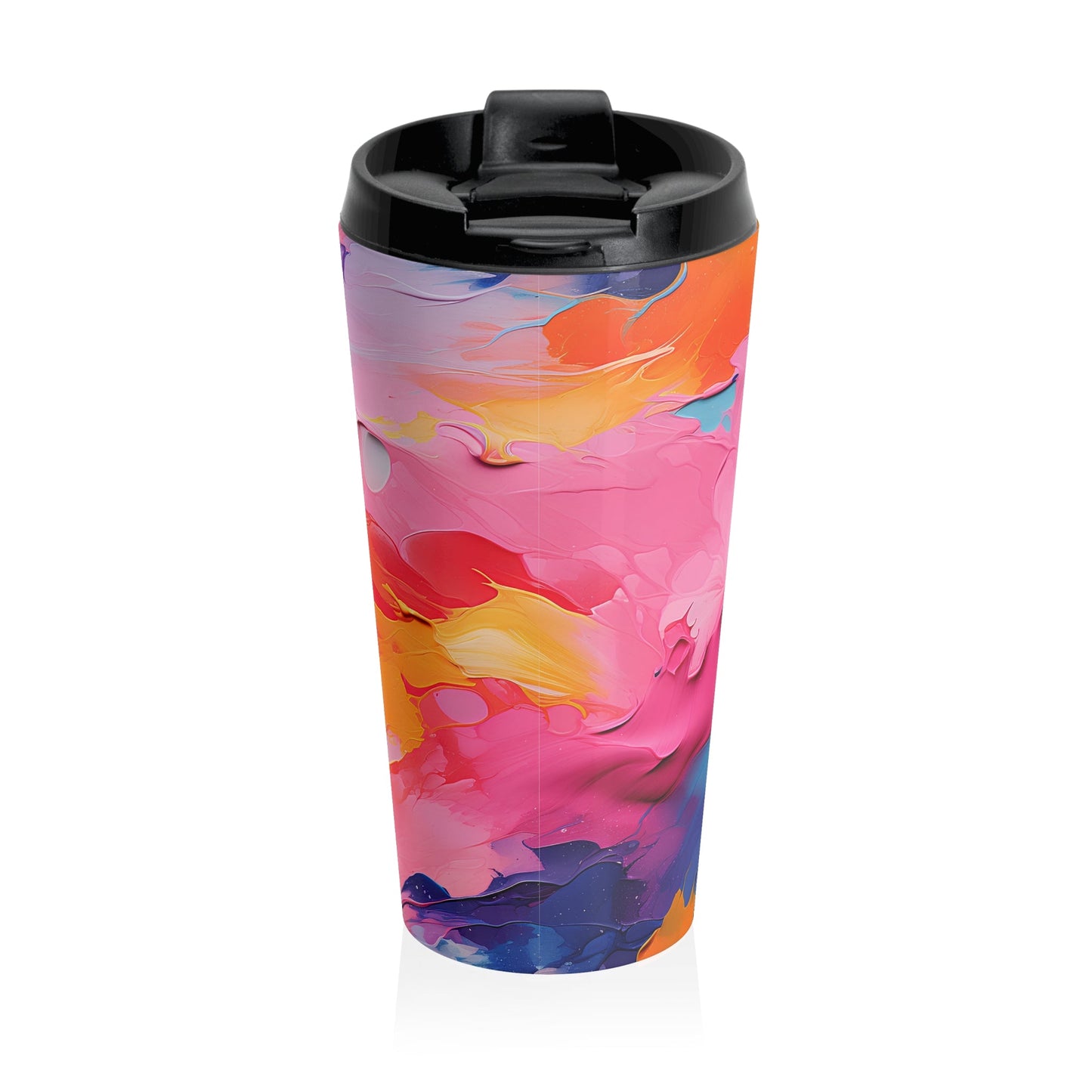 15oz Coffee Mug with Pastel Abstract Design
