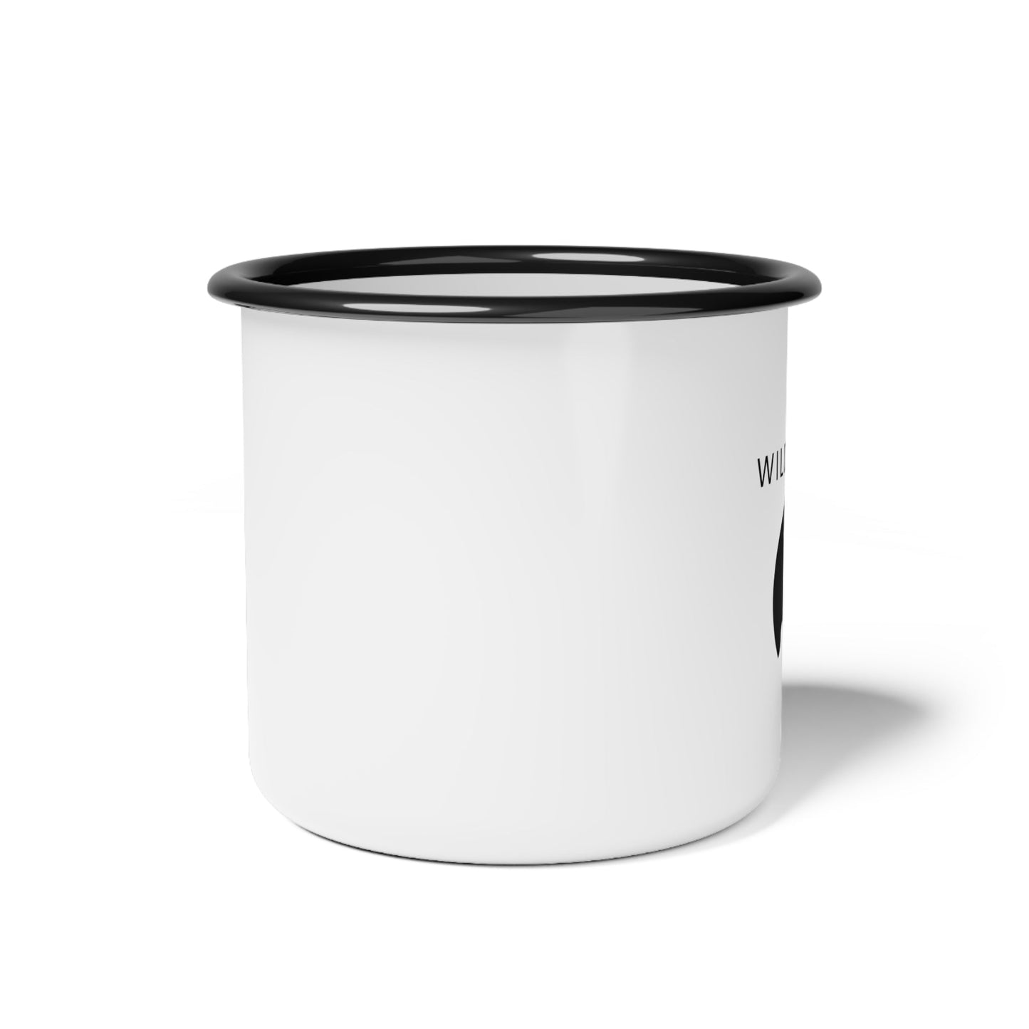 Enamel Camping Mug 12oz Wild Spirt - Rugged Companion for Nature and Wolf Lovers
