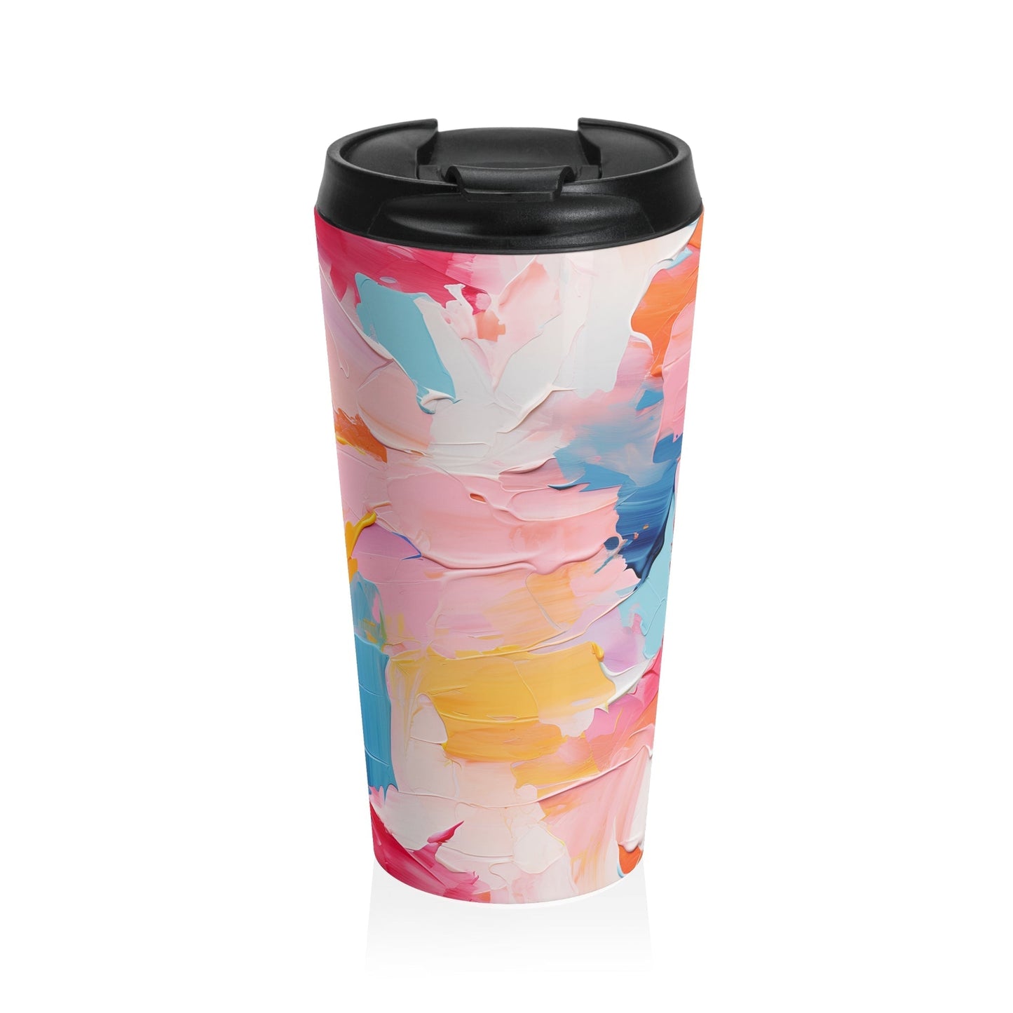 15oz Pastel Pink Abstract Art Design Coffee Mug