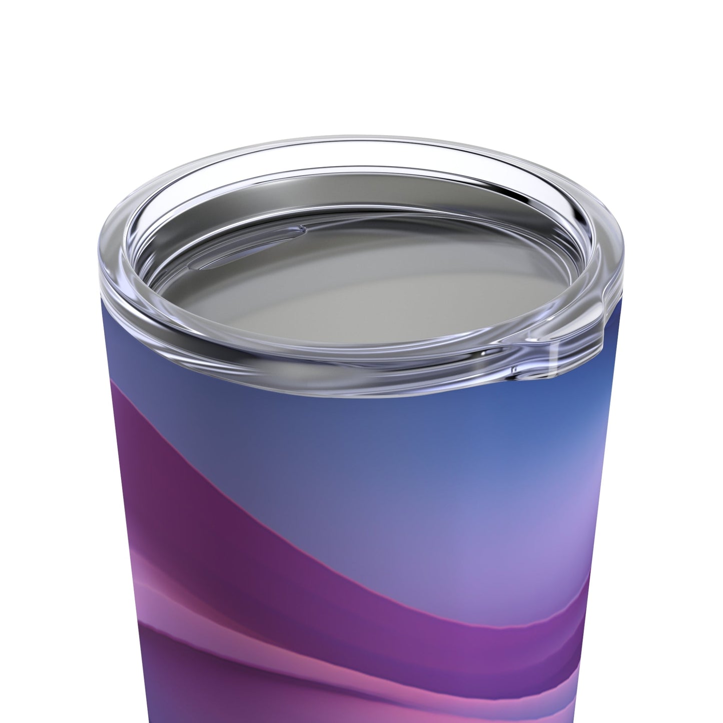 20oz Skinny Tumbler Calm Wavy Purple Gradient Design