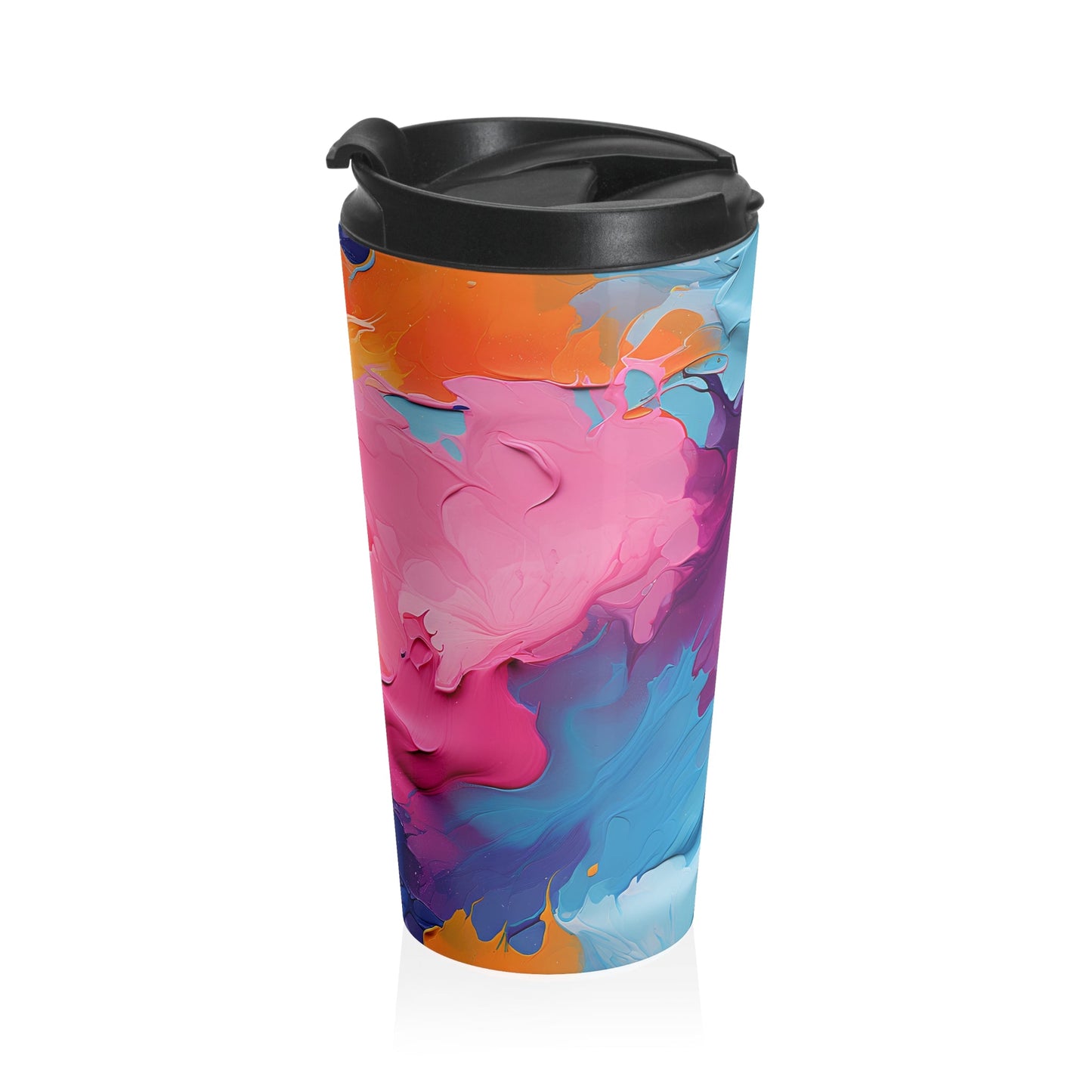 15oz Coffee Mug with Pastel Abstract Design