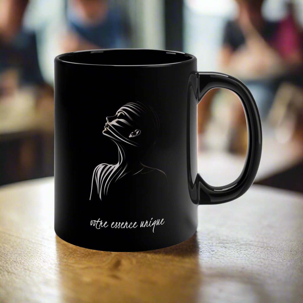Charming 11 oz Ceramic Coffee Mug Featuring Female Portrait - Ideal Gift for Art Lovers