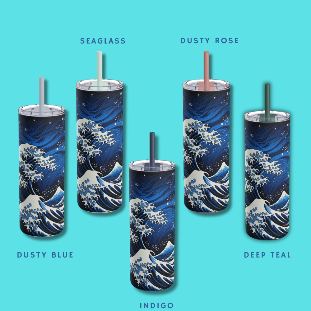 Great Wave of Kanagawa Tumbler | 20oz Stainless Steel Custom Gift