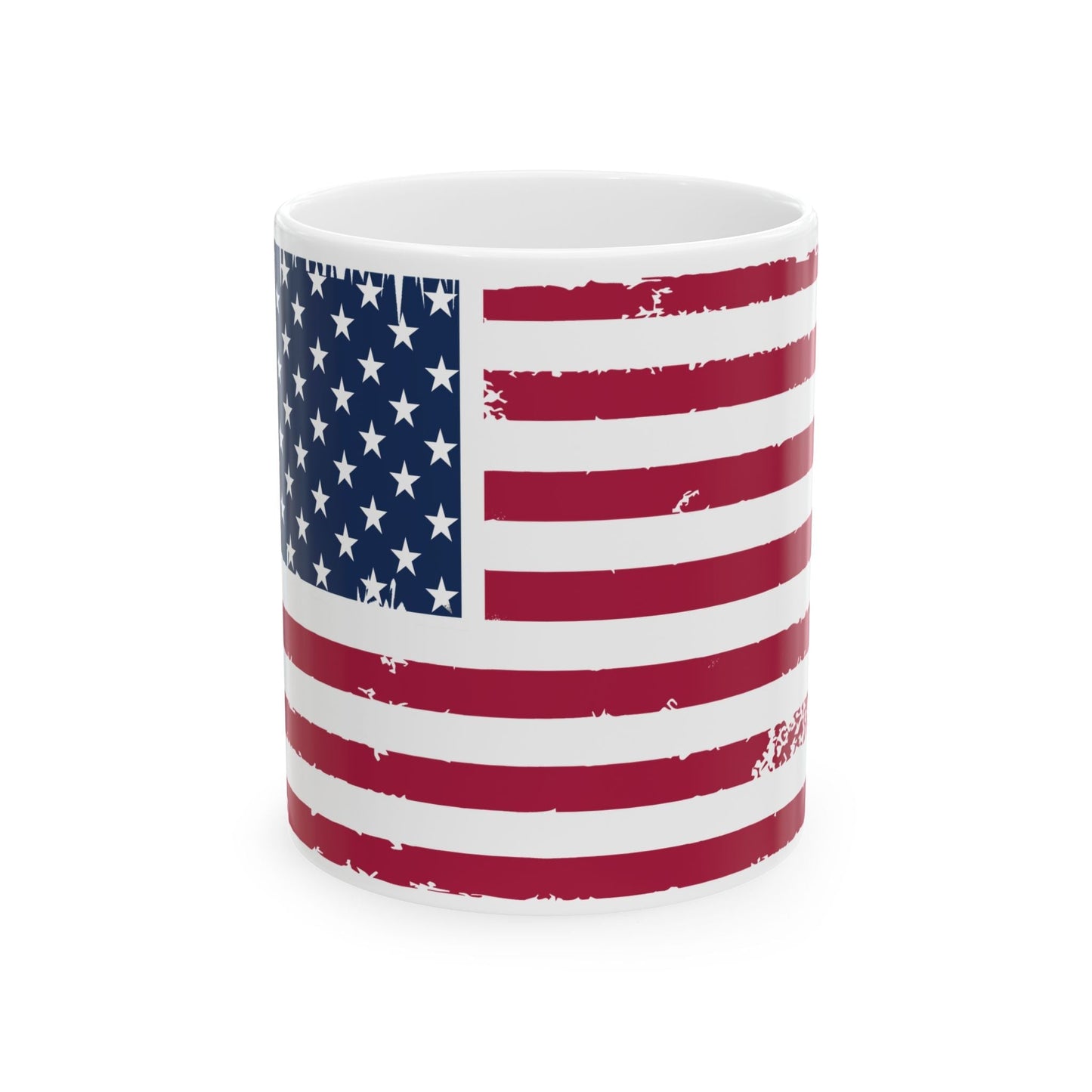 Custom American Flag Coffee Mug | Patriotic 11oz Ceramic Mug