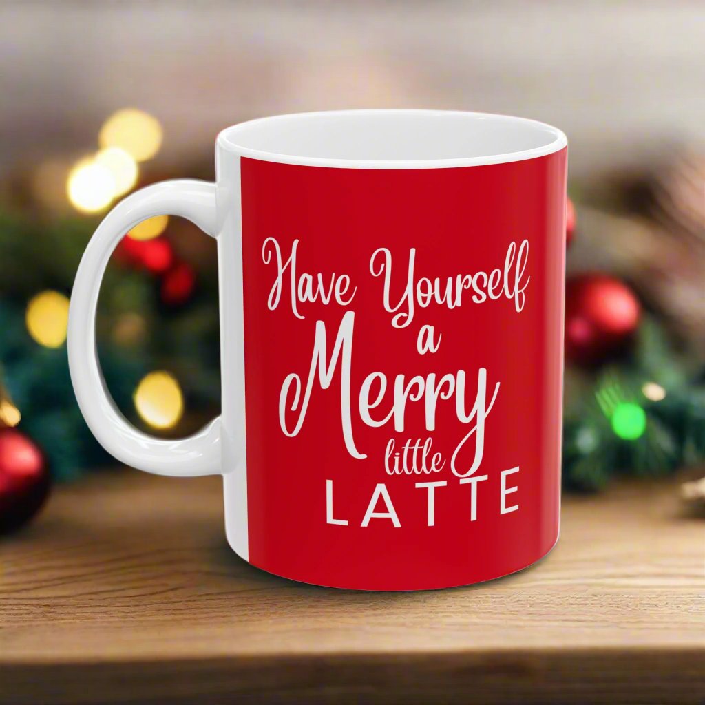 Festive Christmas Mug Red Color | Perfect Holiday Christmas Gift 11oz