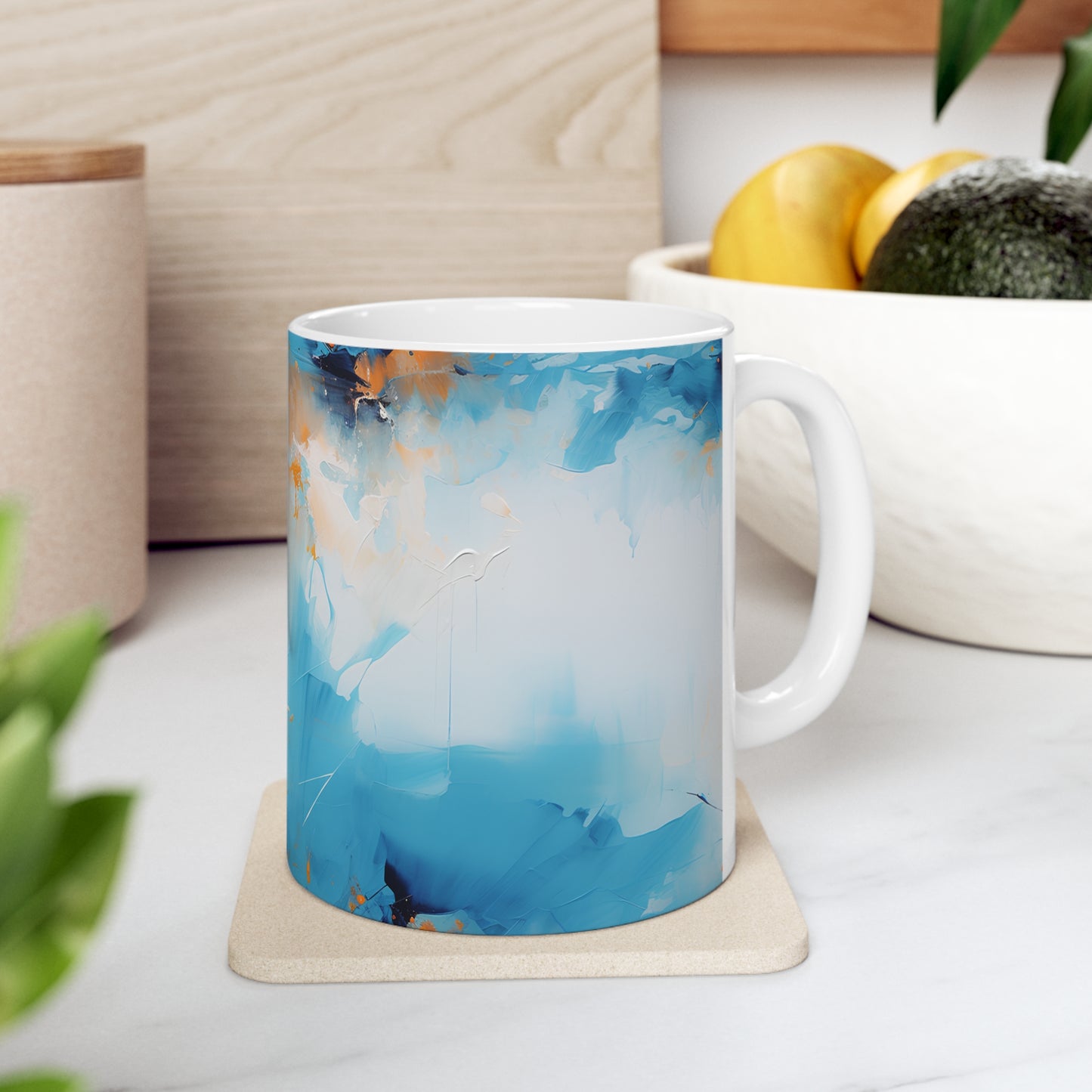 abstract painting design mug