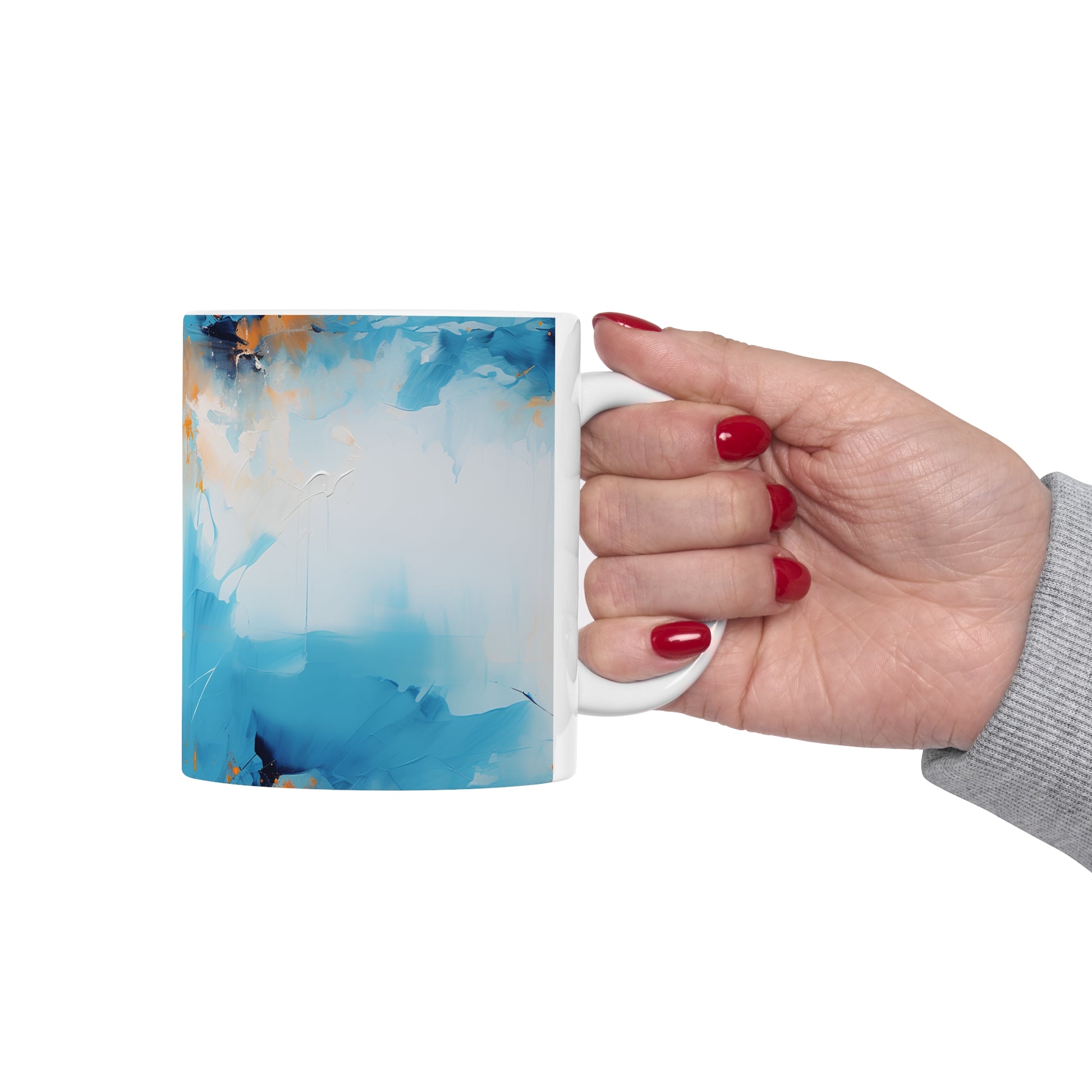 abstract painting design mug