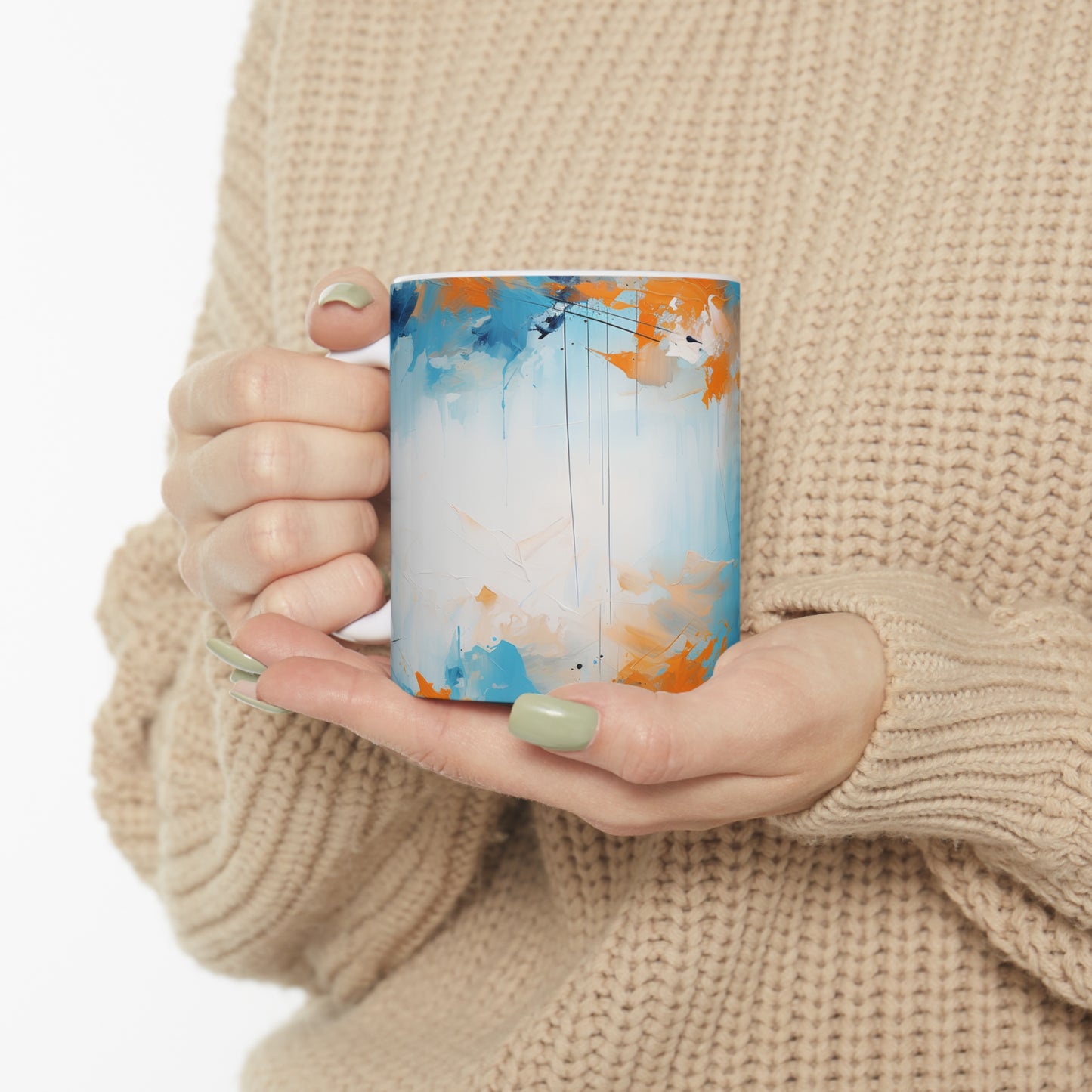 abstract painting design mug