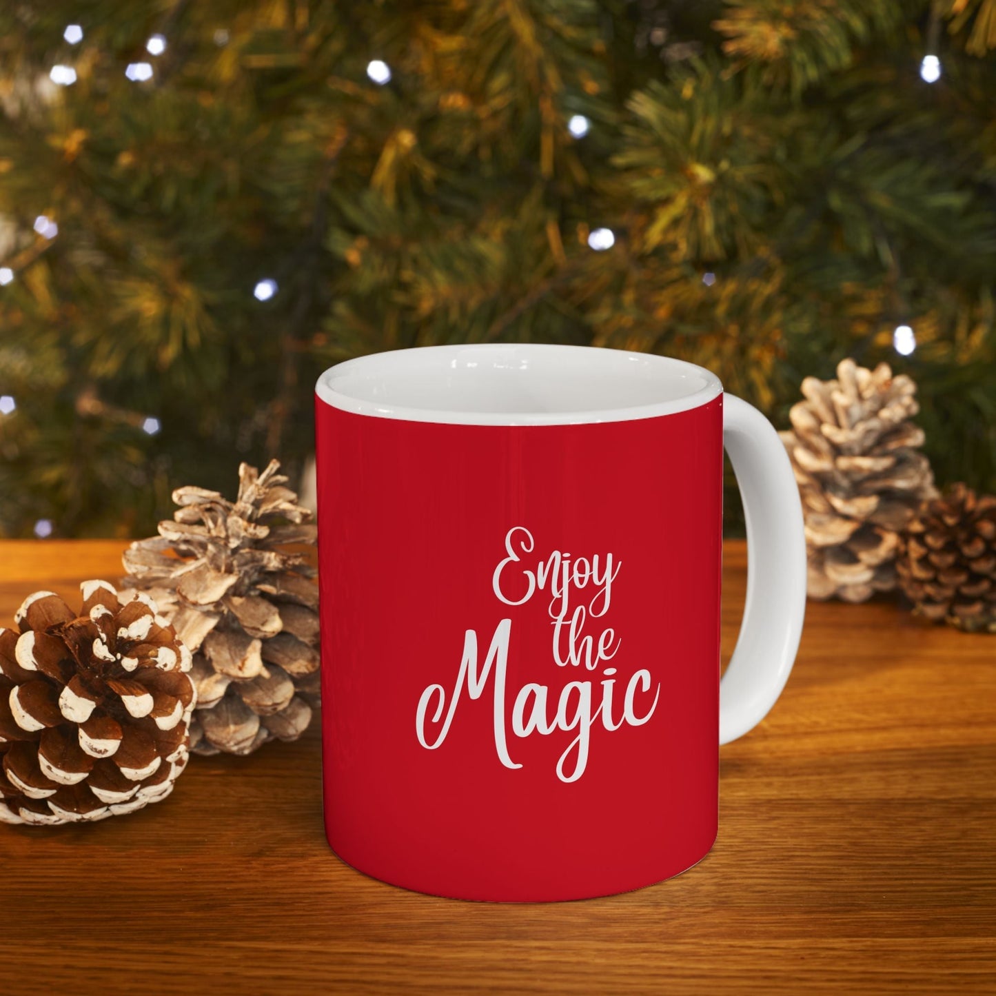 Festive Christmas Mug Red Color | Perfect Holiday Christmas Gift 11oz