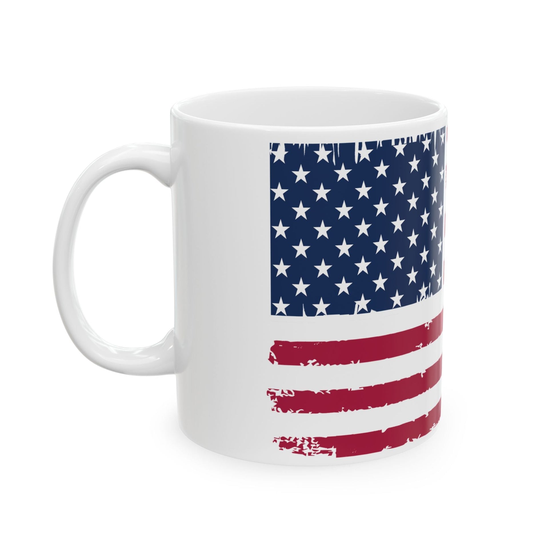 Custom American Flag Coffee Mug | Patriotic 11oz Ceramic Mug