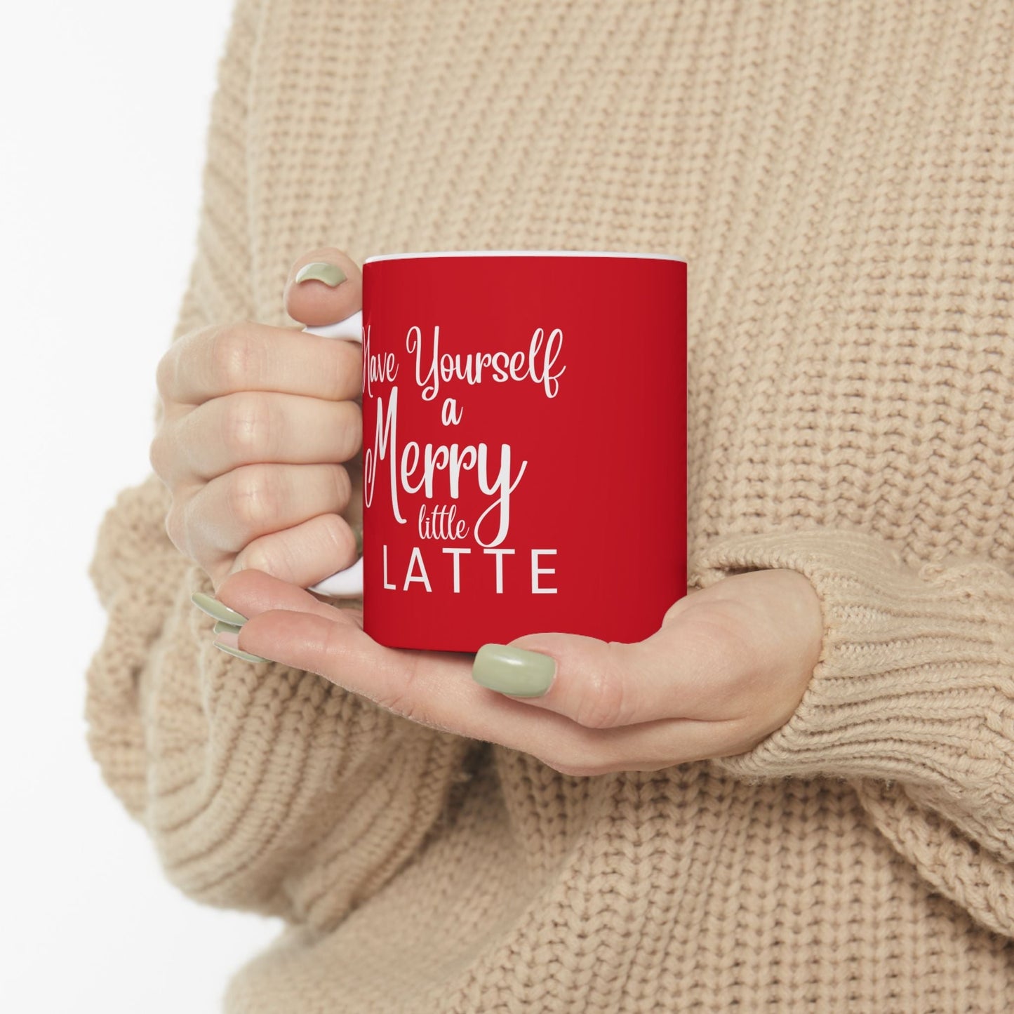 Festive Christmas Mug Red Color | Perfect Holiday Christmas Gift 11oz