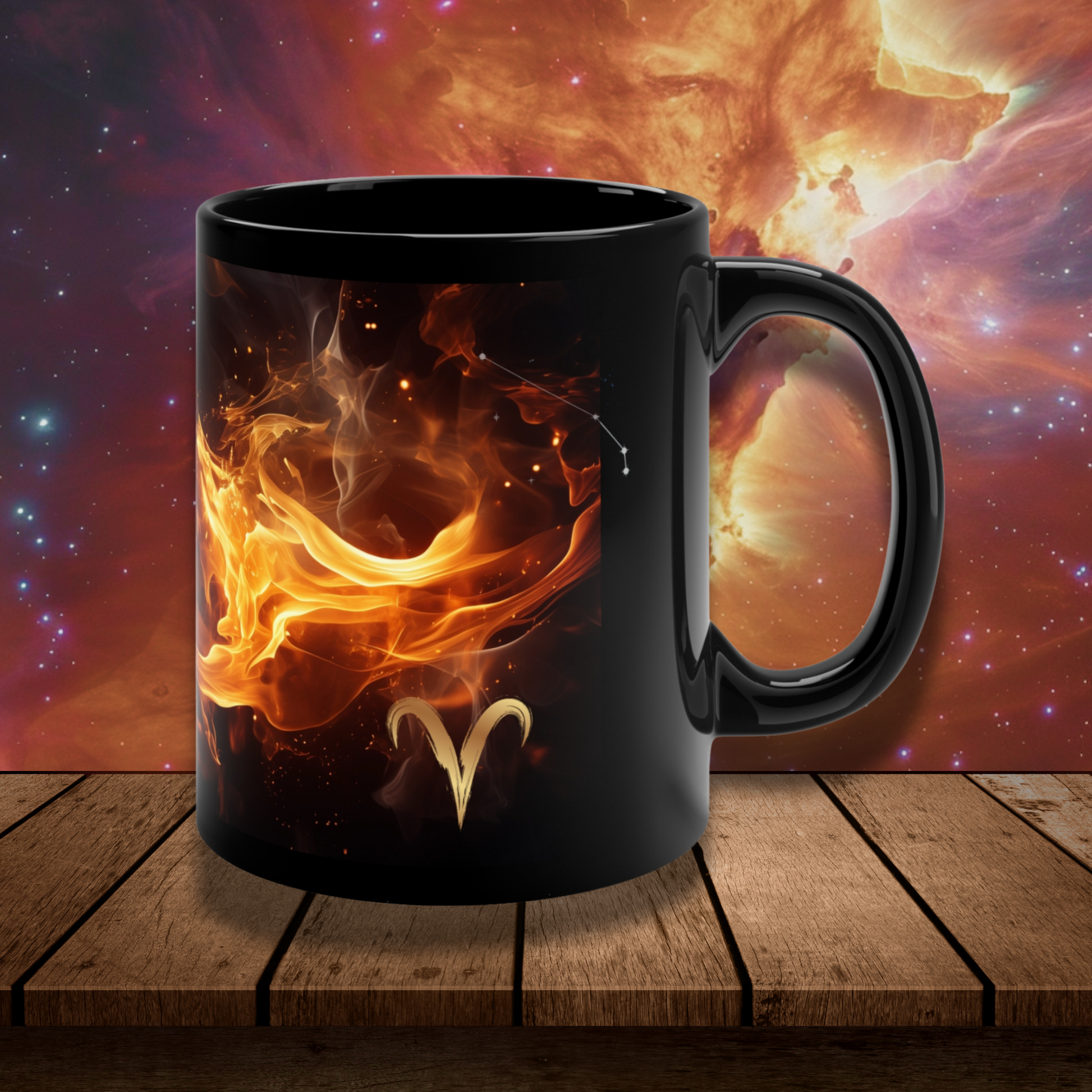 Stylish Aries Zodiac Sign 11oz Custom Mug | Ideal Birthday Gift