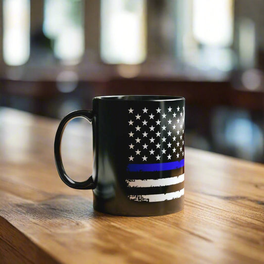 Custom Police Enforcement Flag Coffee Mug – perfect gift