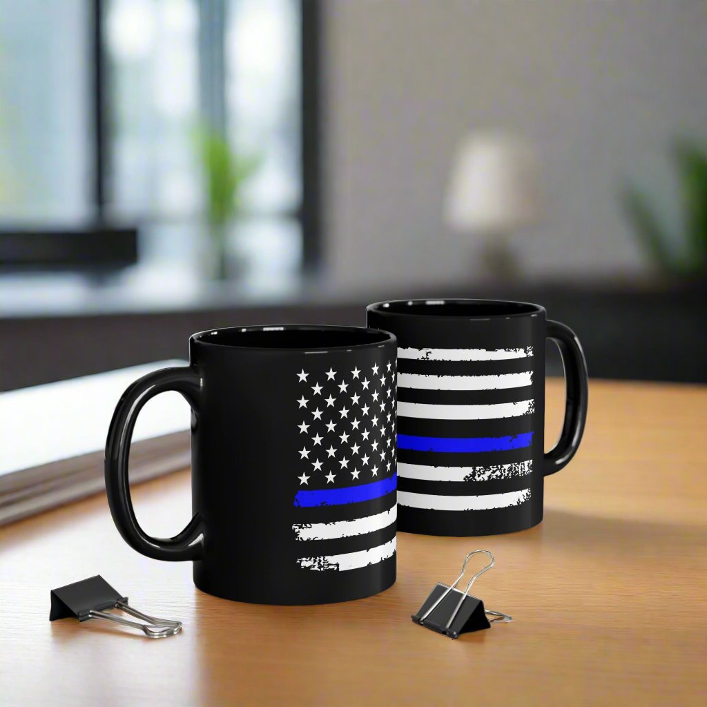 Custom Police Enforcement Flag Coffee Mug – perfect gift